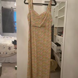 With jean Lou Lou dress